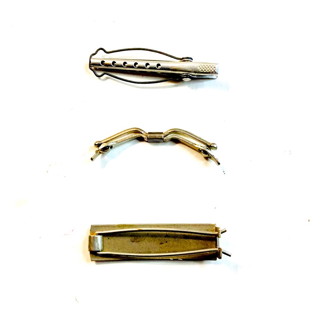 Vintage Barrett Clip Collection Silver Aluminum